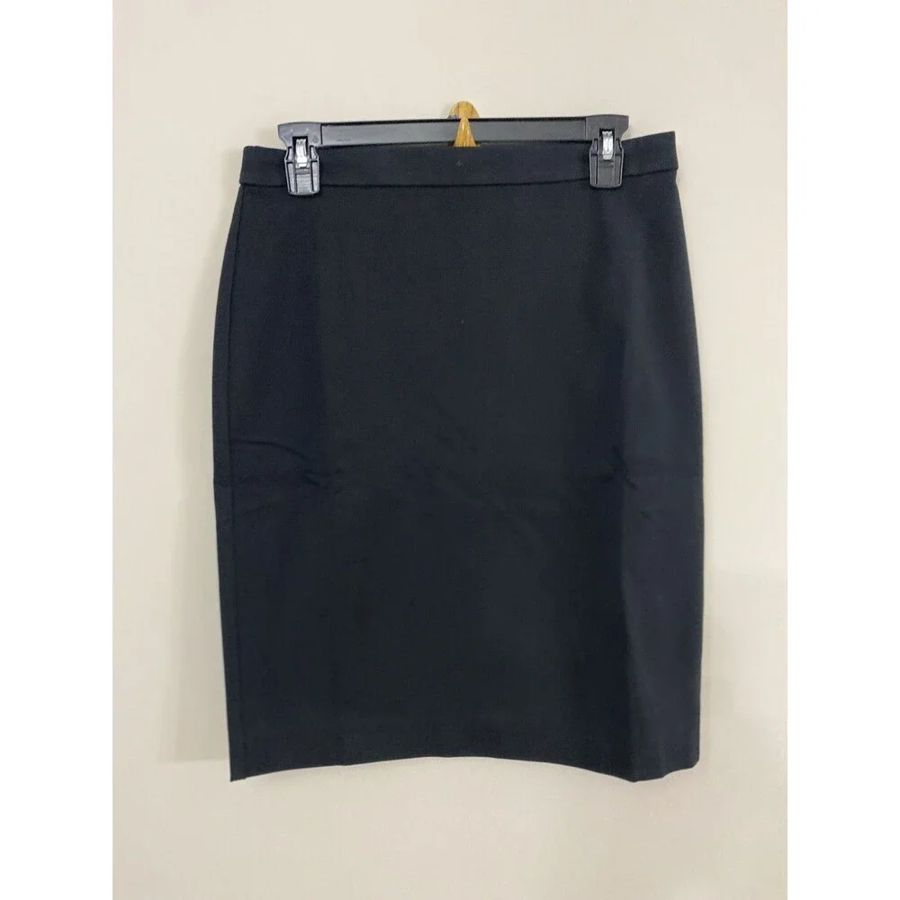 J.Crew Factory  Womens Pencil Skirt In Black NWT Size 6